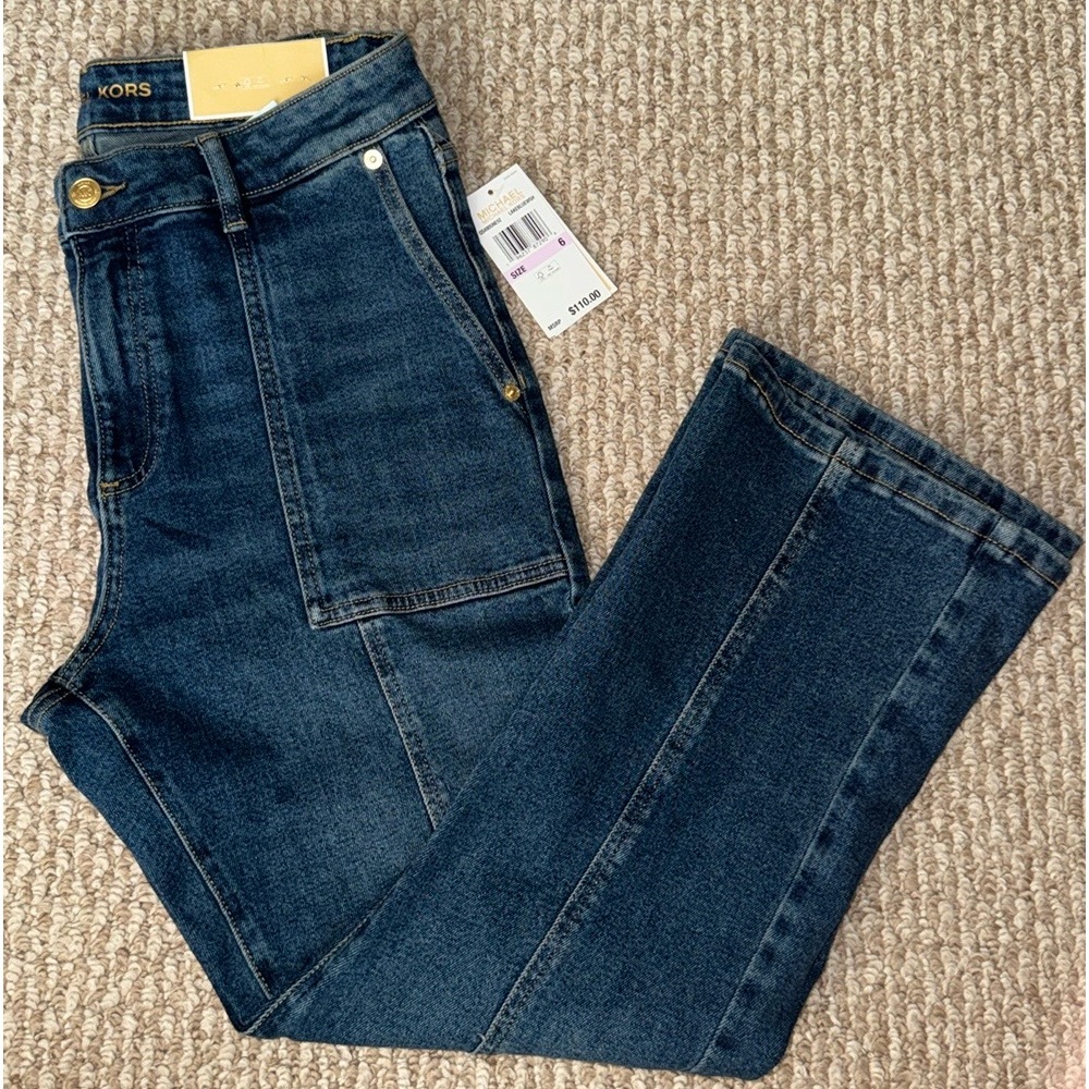 MICHAEL Michael Kors - Size 6 - High-rise Cropped Flare Jean